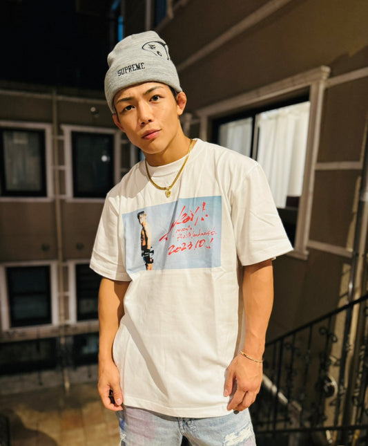 【NEW】ヒロヤRIZIN LANDMARK6 応援Tシャツ(白/White)【数量限定】